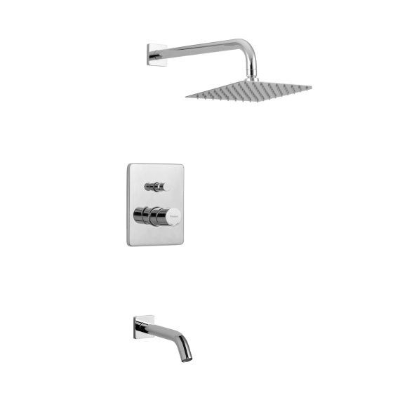 Lounge Bañera de embutir C/ Transf. Cromo