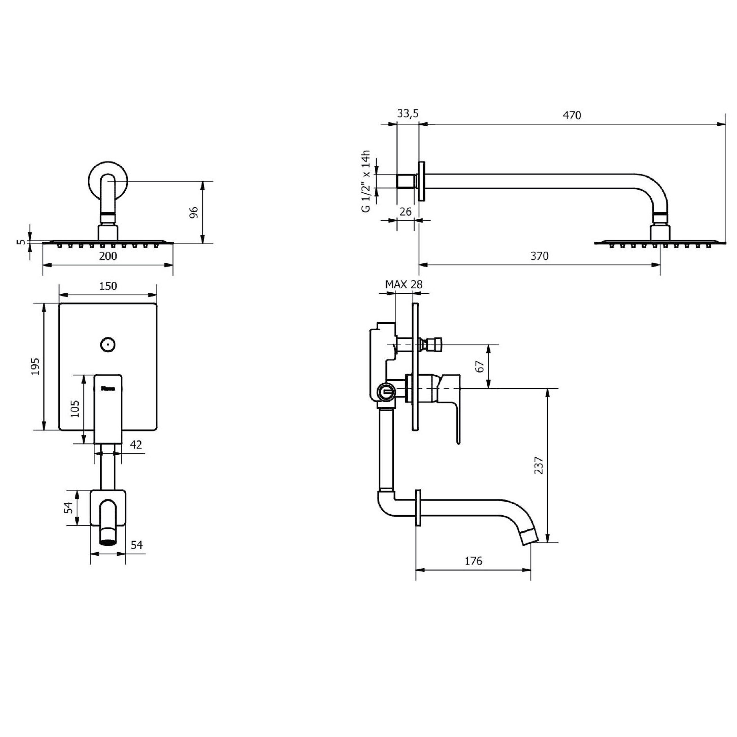 Arq Bañera De Embutir C/ Transf. - Imagen 2