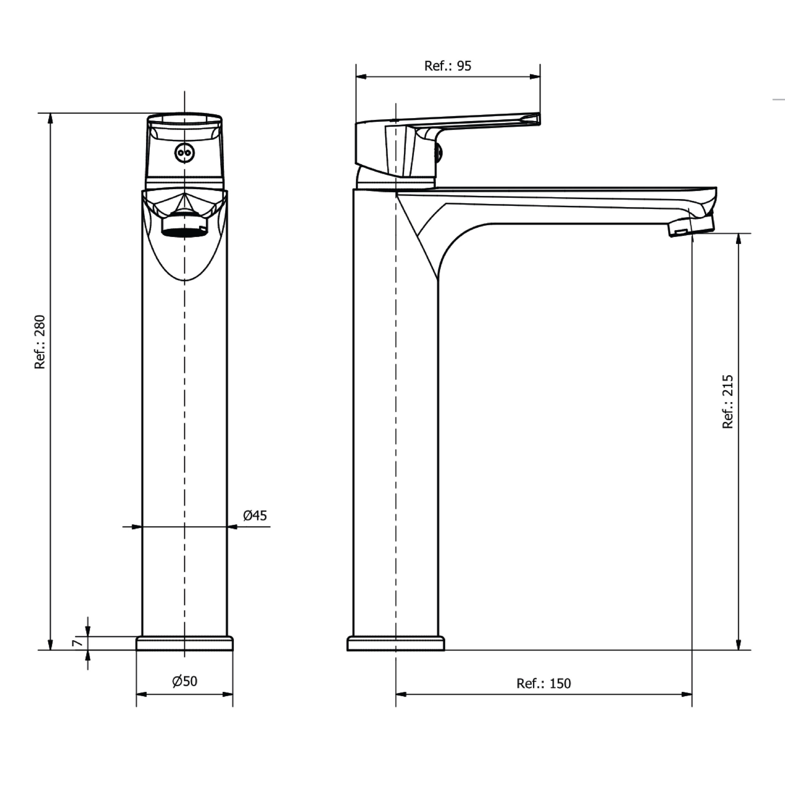 Oggi Lavatorio Mesada Alto - Imagen 2