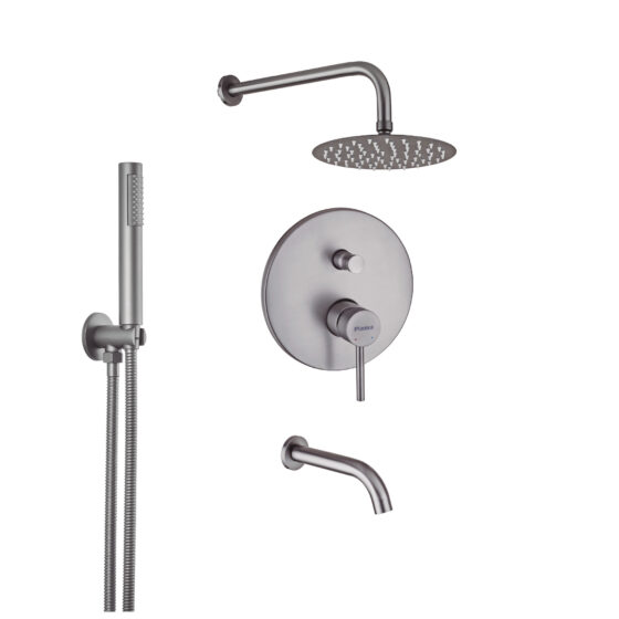 Sensus Ducha Embutir C/ Lluvia Y Ducha Manual Grafito
