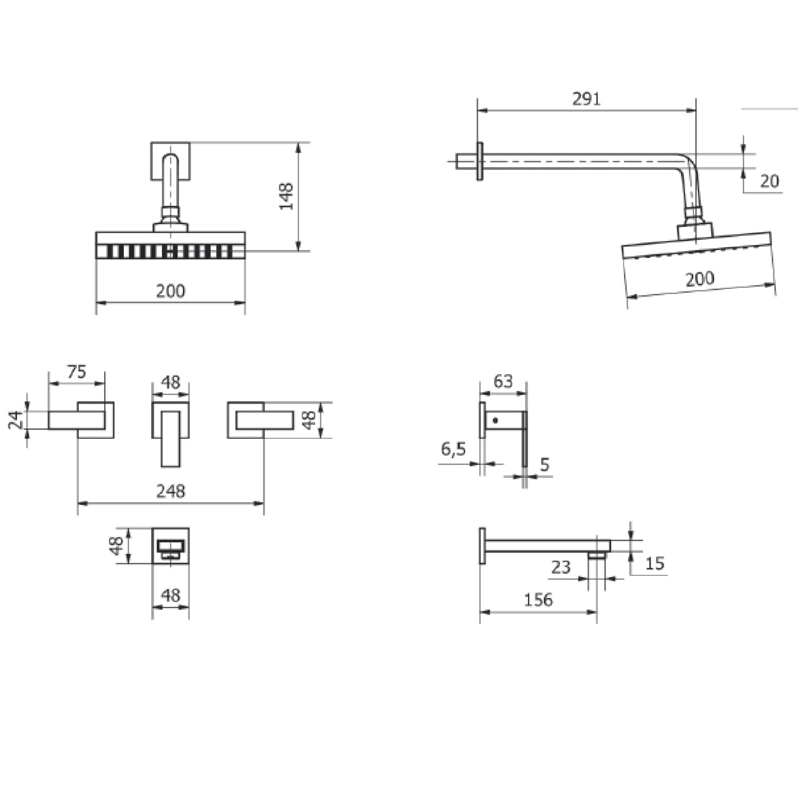 Level Bañera De Embutir C/ Transf. Negro - Imagen 2