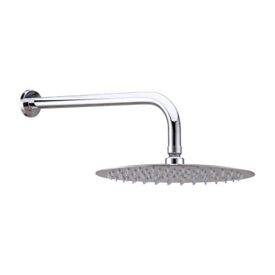 Ducha Redonda Slim 250 Mm (Incluye Brazo Y Roseta)