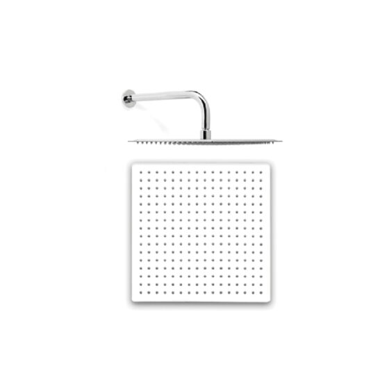 Caño Ducha De Techo 200 Mm Y Roseta