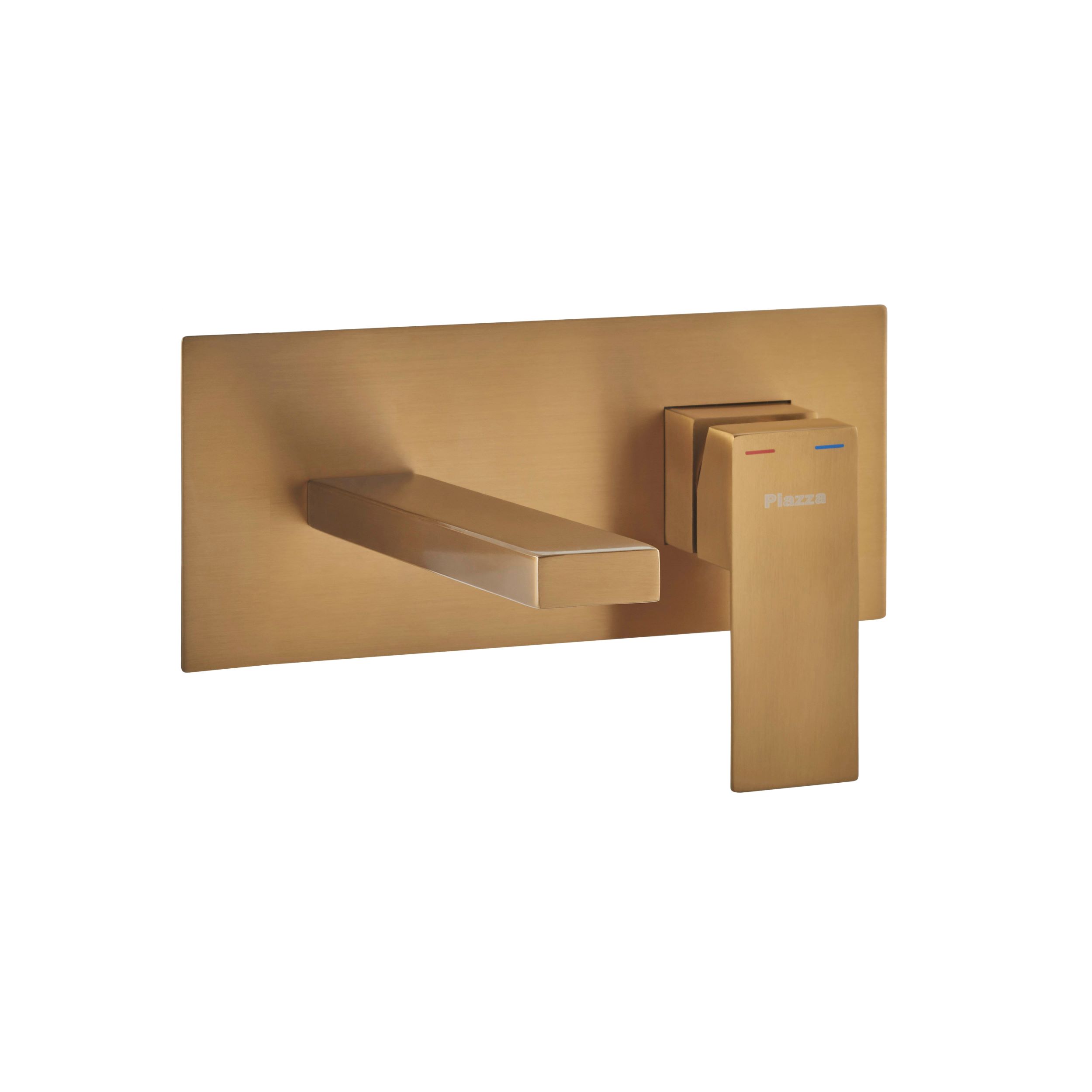 Cube lavatorio pared oro mate